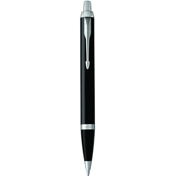 Parker IM Premium Gloss Black Chrome Trim Ball Point Pen