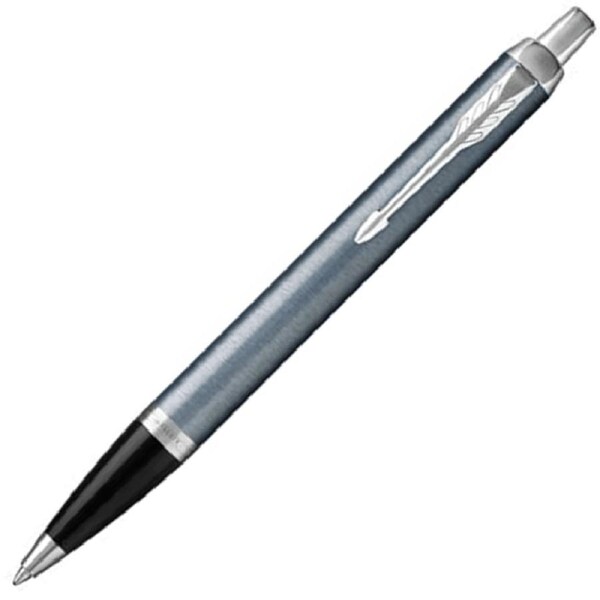 Parker Premium IM Ballpoint Pen Light Blue Grey Medium Nib Black