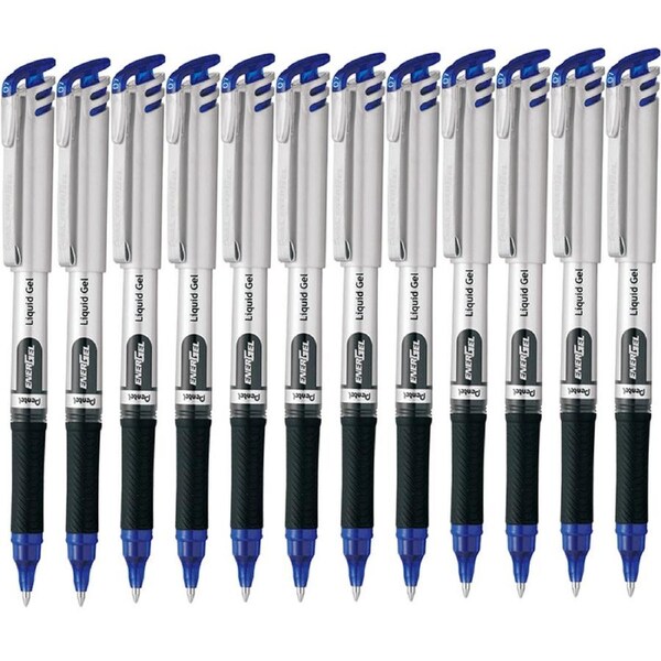 Pentel BL17 Energel Gel Ink Pen Medium 0.7mm Blue Box 12
