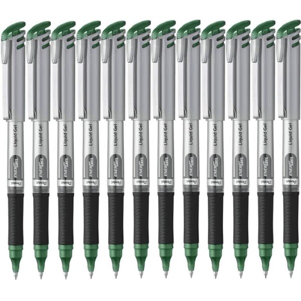 Pentel BL17 Energel Gel Ink Pen Medium 0.7mm Green Box 12