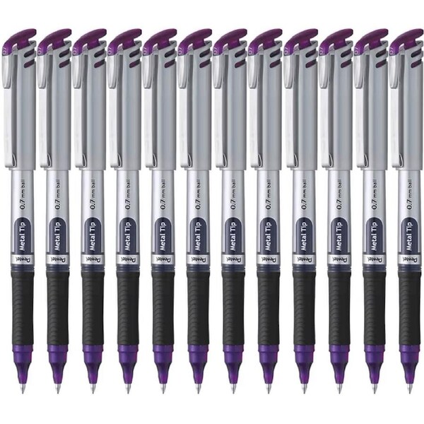 Pentel BL17 Energel Gel Ink Pen Medium 0.7mm Violet Purple Box 12