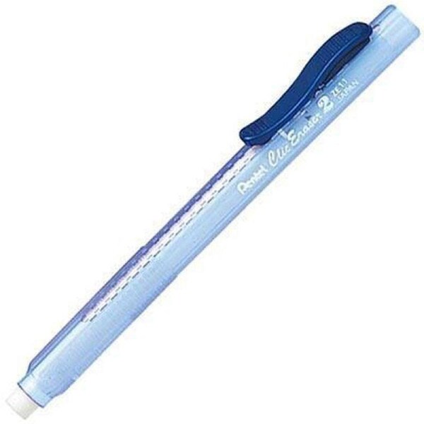 Pentel Clic Retractable Eraser Blue
