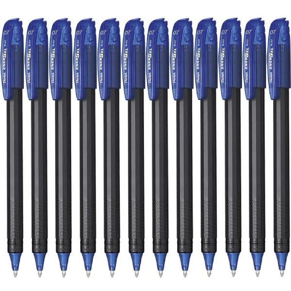 Pentel EnerGel BL417 Gel Roller Pen 0.7mm Box 12 Blue