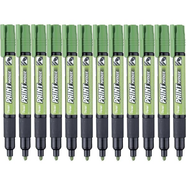 Pentel MMP20 Paint Marker Medium Bullet Point Light Green Box 12