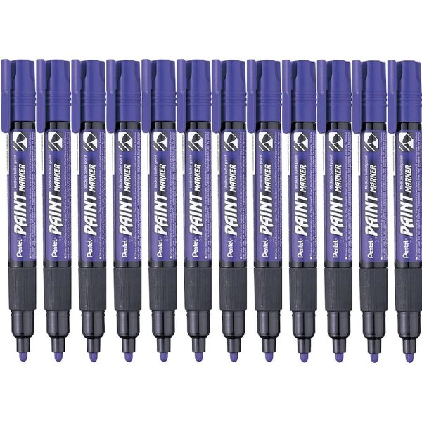 Pentel MMP20 Paint Marker Medium Bullet Point Purple Box 12