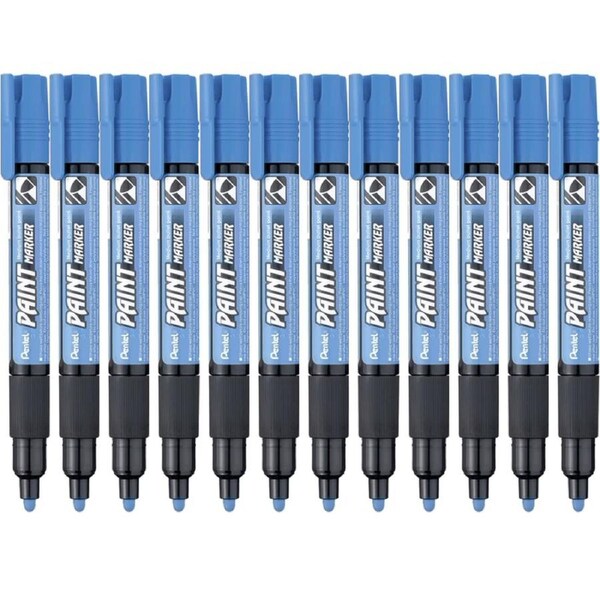 Pentel MMP20 Paint Marker Medium Bullet Point Sky Blue Box 12