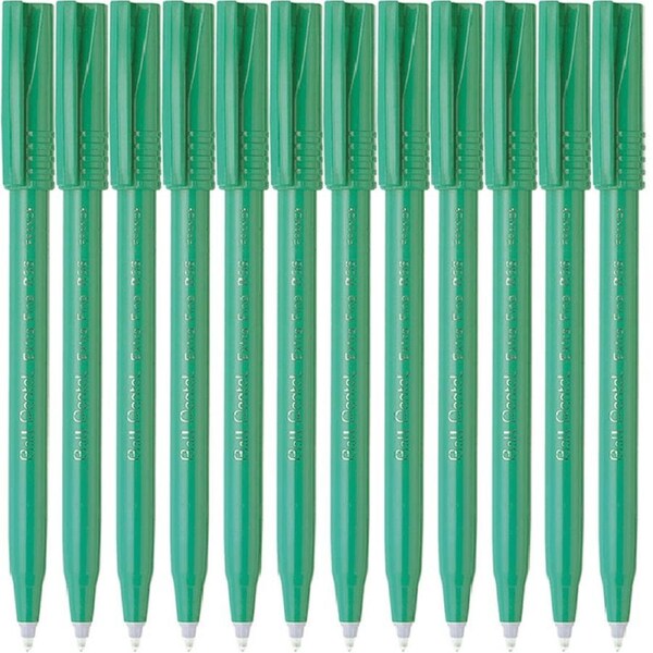 Pentel R56 Ball Pens 0.6mm Extra Fine Green Box 12