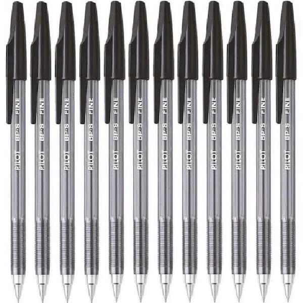 Pilot BP-S Stick Type Ballpoint Pen 0.7mm Fine Black Box 12