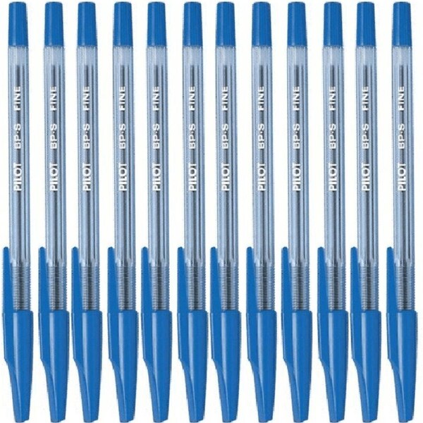 Pilot BP-S Stick Type Ballpoint Pen 0.7mm Fine Blue Box 12