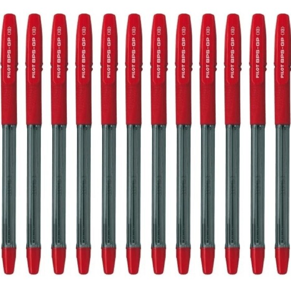 Pilot BPS-GP Ballpoint Pen Extra Broad 1.6mm Red Box 12