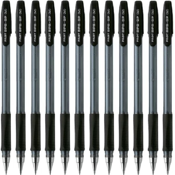 Pilot BPS-GP SuperGrip Ballpoint Pen Medium 1.0mm Black Box 12