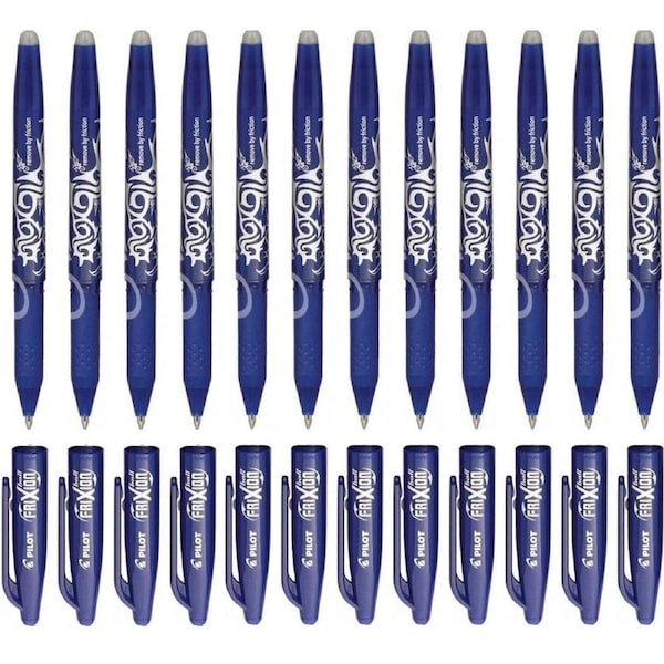 Pilot Frixion Erasable Gel Ink Pen 0.7mm Blue Box 12