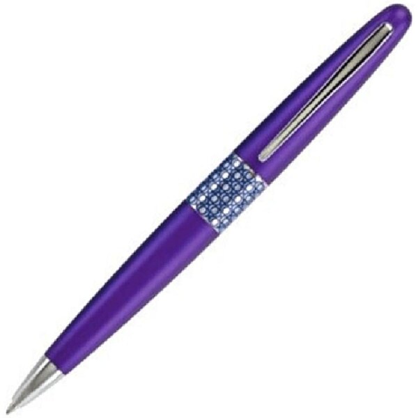 Pilot Metropolitan Ballpoint Pen Ellipse Violet Purple Medium Nib Black