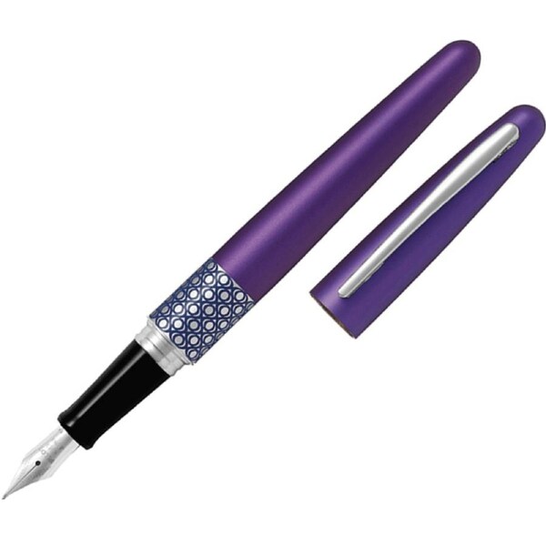 Pilot Metropolitan Fountain Pen Ellipse Violet Purple Fine Nib Black