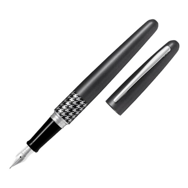 Pilot Metropolitan Fountain Pen Grey Houndstooth Fine Nib Black