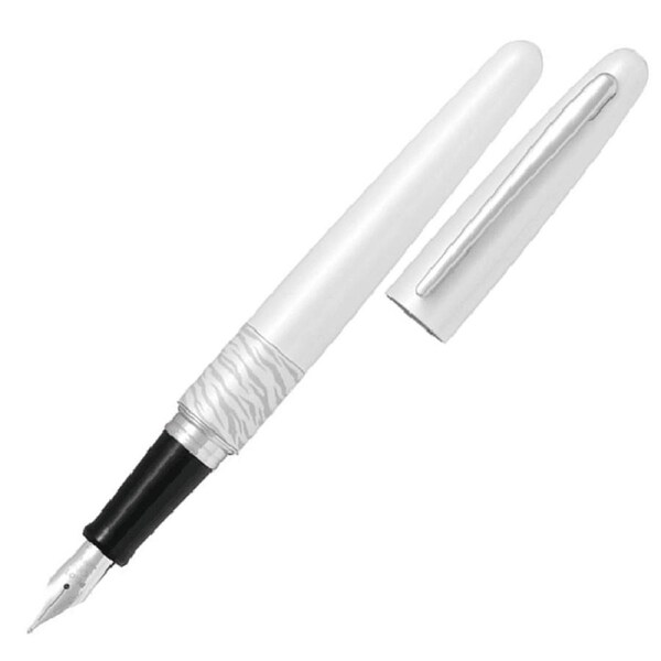 Pilot Metropolitan MR2 Fountain Pen White Tiger Medium Nib Black