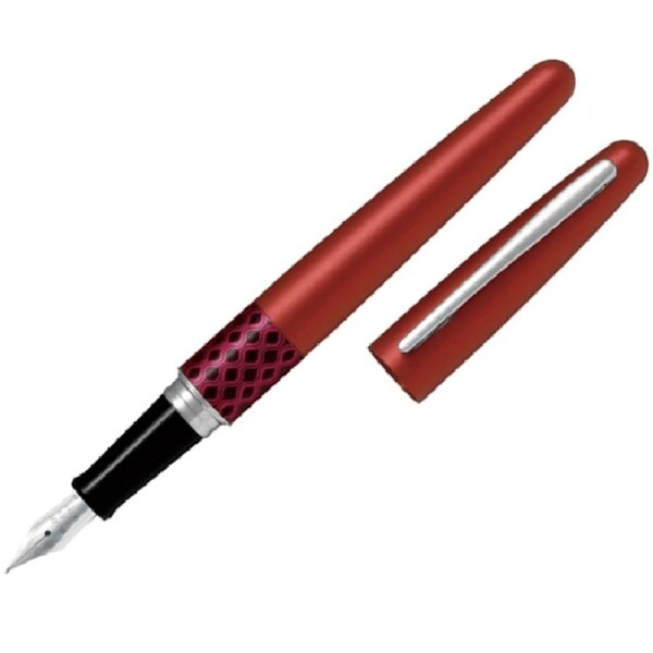 Pilot MR3 Metropolitan Fountain Pen Red Wave Fine Nib Black