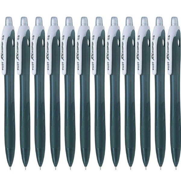 Pilot Rexgrip Mechanical Pencil Hb 0.5mm Black Box 12