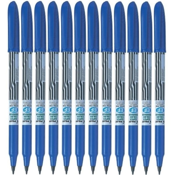 Pilot Scan-EF Super Colour Permanent Marker Bullet Extra Fine 2.0mm Blue Box 12