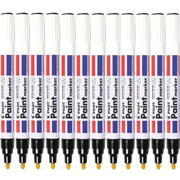 Pilot Super Colour Paint Marker 4.5mm Black Box 12