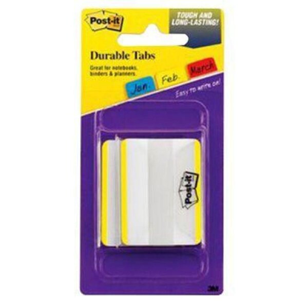 Post-It 686F-50Yw Durable Indexing/Filing Tabs 50x38mm Yellow Pack 50