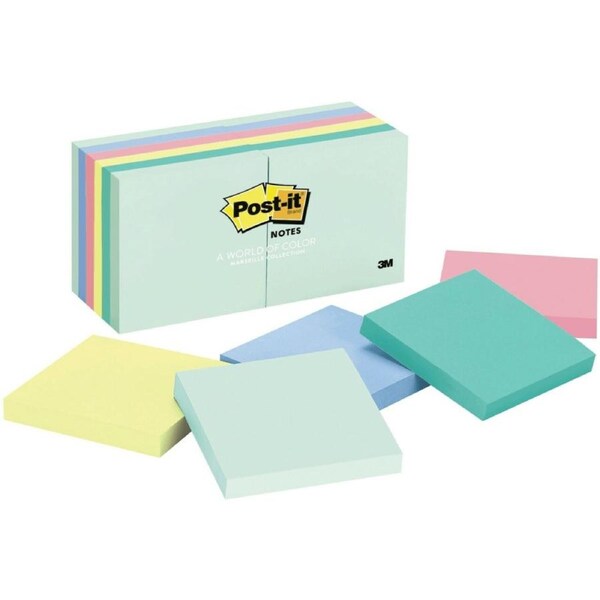 Post-It Sticky Notes 76x76mm Marseille Pack 12 Pads