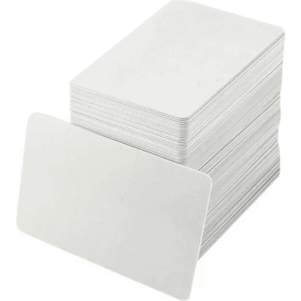 PVC Blank Cards White Gloss 30mil Pack 250 86mmx54mm BULK