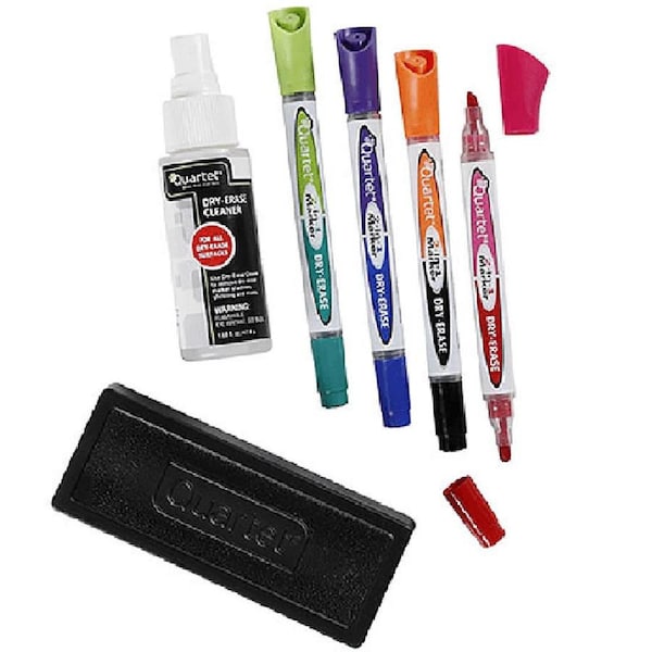 Quartet Marker + Cleaner Kit Whiteboard Dry-Erase Boards