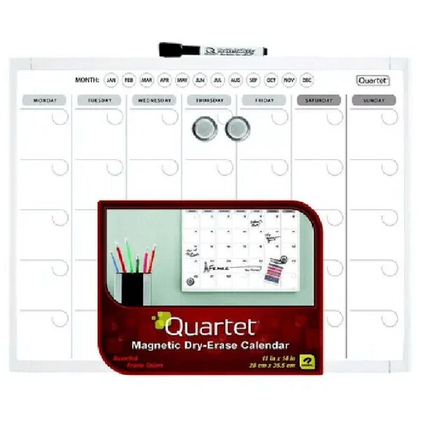Quartet Basics Calendar Magnetic White Board 280x360mm
