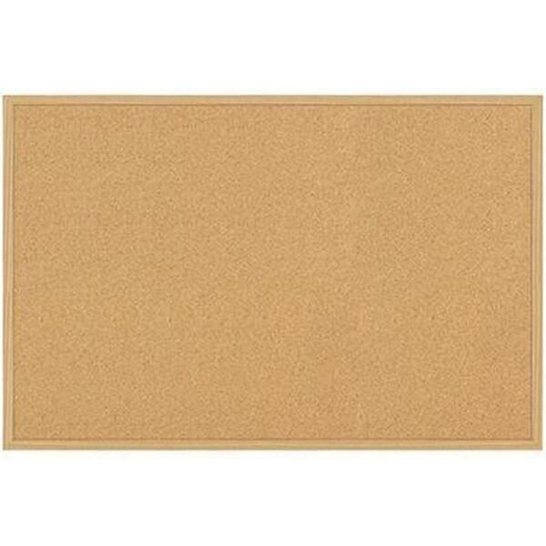 Quartet Economy Woodframe Cork Board 600x900mm