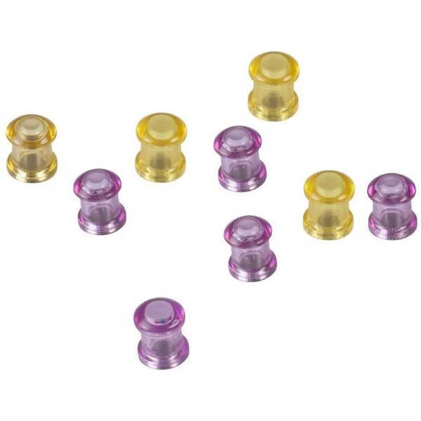 Quartet Extra Strong Magnetic Circles Purple/Gold Pack 10