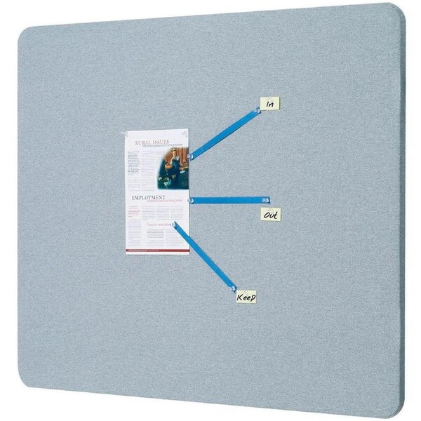 Quartet Fabric Board Framless 1200x900mm Grey