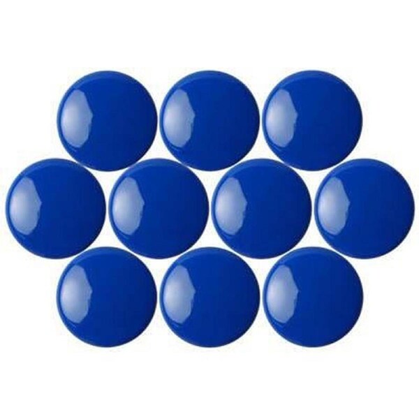 Quartet Magnetic Buttons 20mm Blue Pack 10