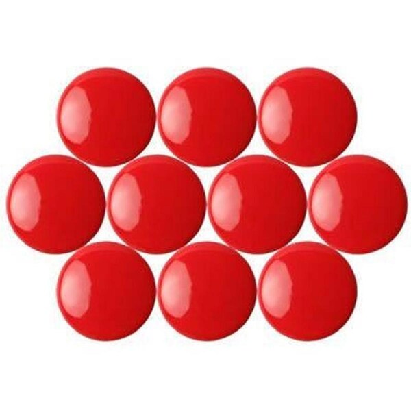 Quartet Magnetic Buttons 20mm Red Pack 10