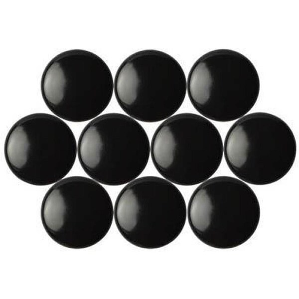 Quartet Magnetic Buttons 30mm Black Pack 10
