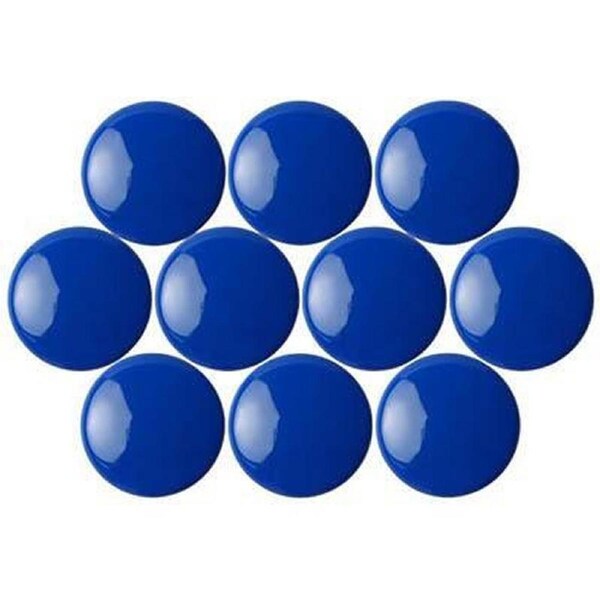 Quartet Magnetic Buttons 30mm Blue Pack 10