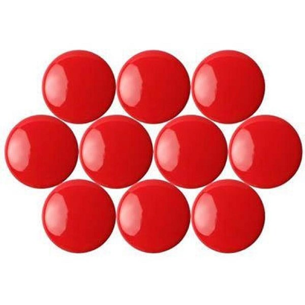 Quartet Magnetic Buttons 30mm Red Pack 10
