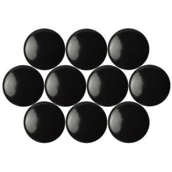 Quartet Magnetic Buttons 40mm Black Pack 10