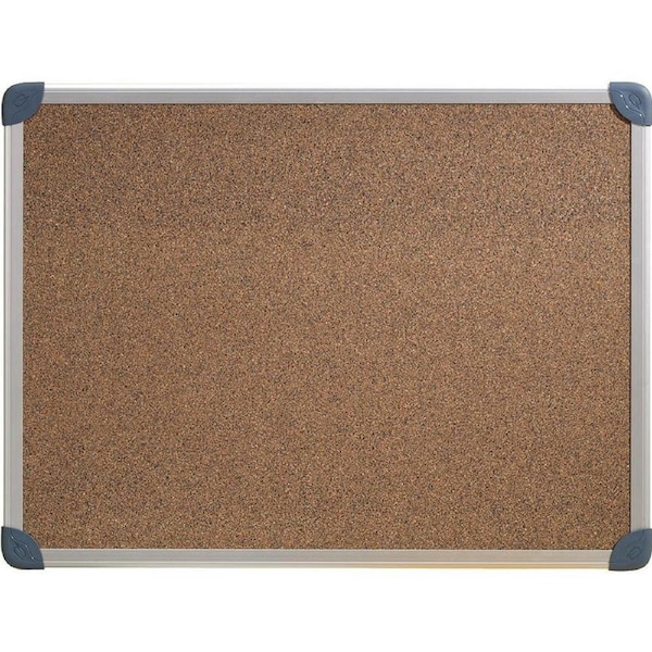 Quartet Penrite Corkboard Pin Board Aluminium Frame Board 1200x900mm
