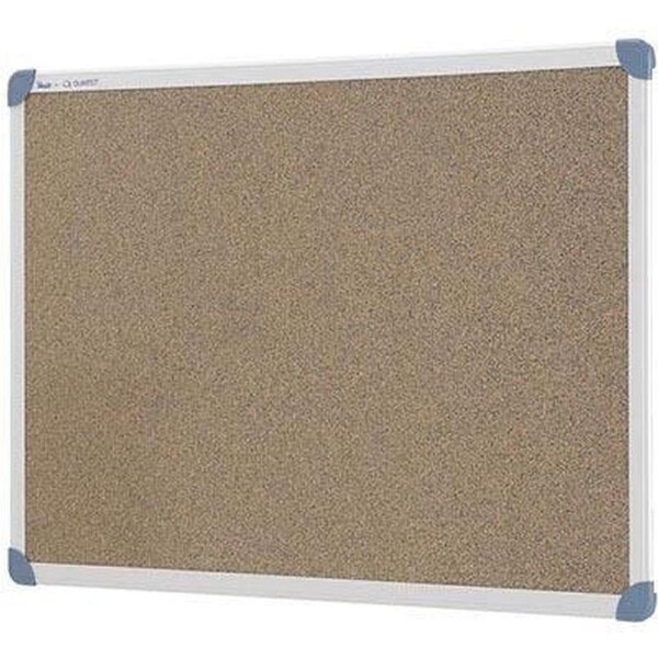 Quartet Penrite Corkboard Pin Board Aluminium Frame 1500x900mm