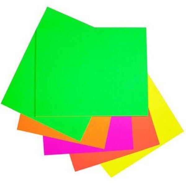 Quill Board Paper 230GSM 510×635mm 5 Assorted Fluoro Colours Pack 100