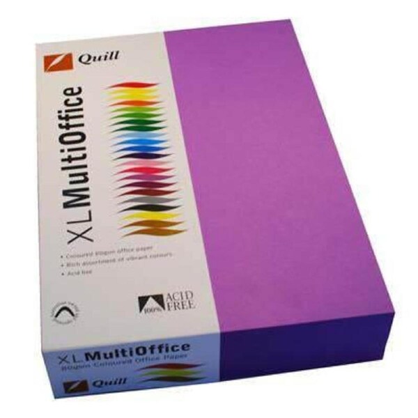 Quill Cover Paper 80GSM A4 Lilac Pack 500