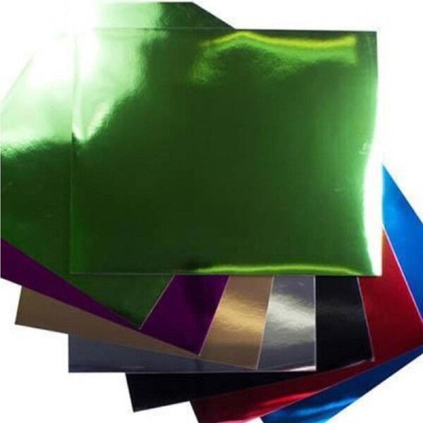 Quill Foil Board Paper 250GSM 508x630mm Assorted Colours Pack 50