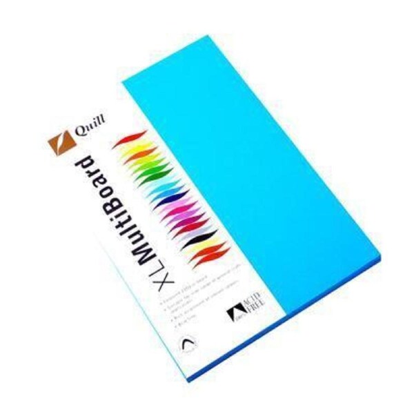 Quill XL Multiboard 210GSM A4 Marine Blue Pack 50