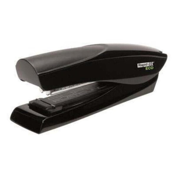 Rapid Eco Stapler Half Strip Recycled 20 Sheet Black