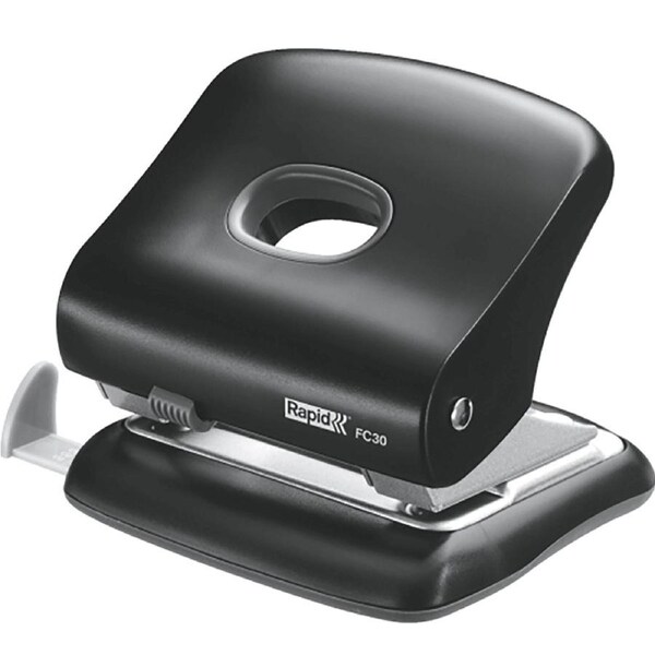 Rapid FC30 2 Hole Paper Punch Black