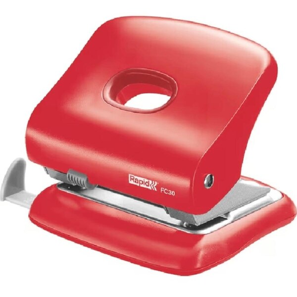 Rapid FC30 2 Hole Punch Red