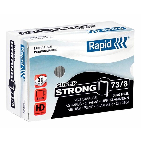 Rapid Super Strong Staples 73/8 Box 5000