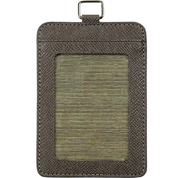 Rexel Card Holder Portrait Brown Leatherette Pack 12