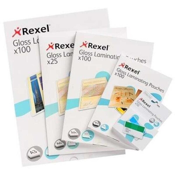 Rexel Laminating Pouch 125 Micron A3 Clear Pack 25